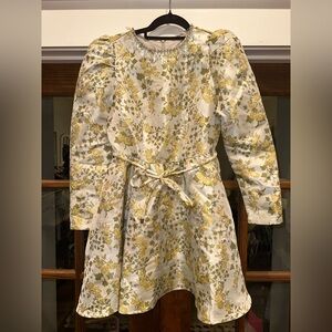 Nwt Anewsta Size Small Floral Womens Dress‎ in Yellow and White and Gray